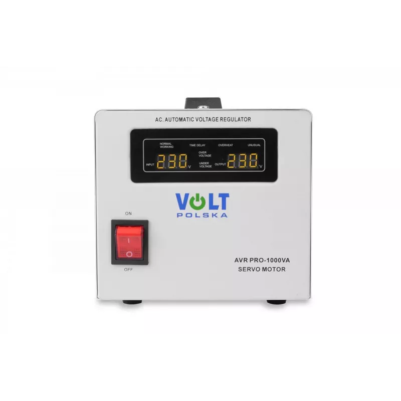 Volt Polska AVR Pro 1000VA Servo Voltage Stabilizer with 3% Accuracy
