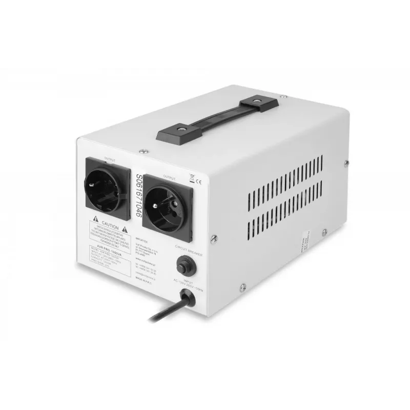 Volt Polska AVR Pro 1000VA Servo Voltage Stabilizer with 3% Accuracy