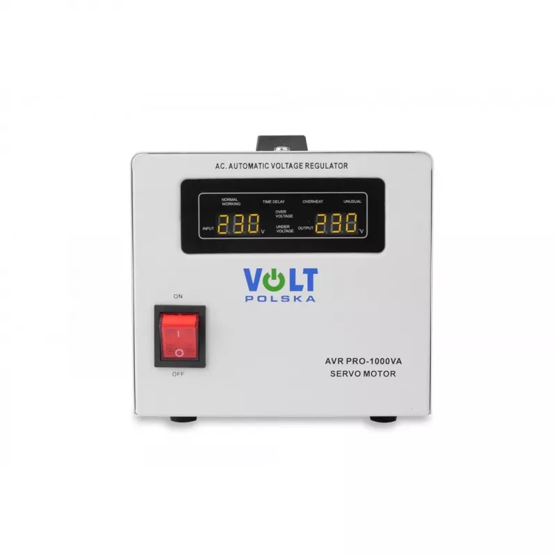 Volt Polska AVR Pro 1000VA Servo Voltage Stabilizer with 3% Accuracy