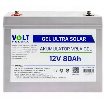 Volt Polska Gel VPRO 12V 80Ah Deep-Cycle Gel Battery