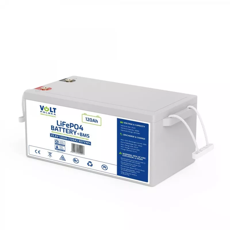 VOLT POLSKA LiFePO4 Battery 24V 120Ah 120A