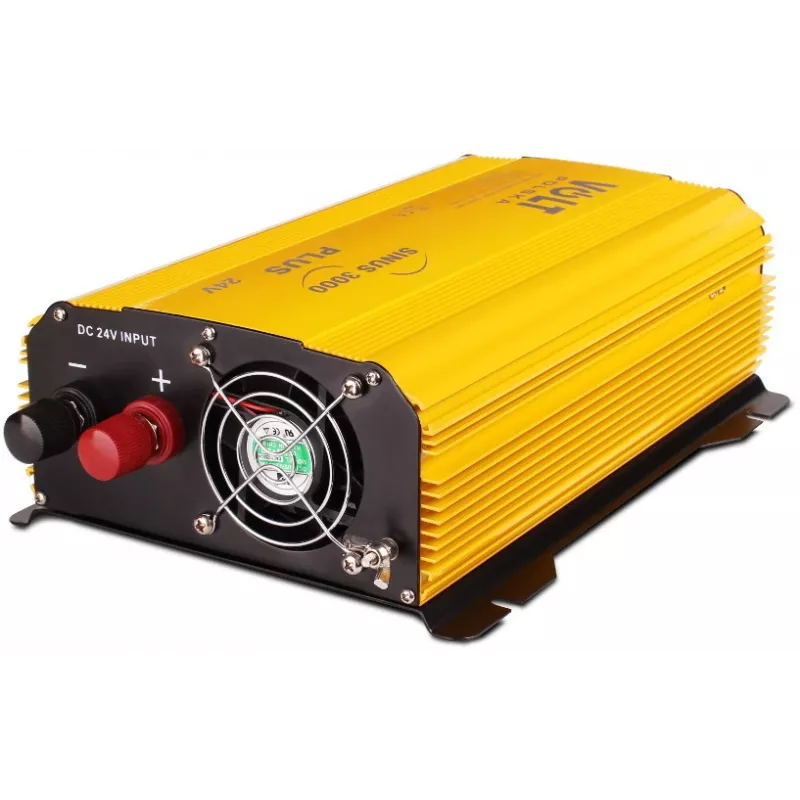 VOLT POLSKA SINUS PLUS 3000 Pure Sine Wave Voltage Converter 24V to 230V 1500W/3000W with Remote Control