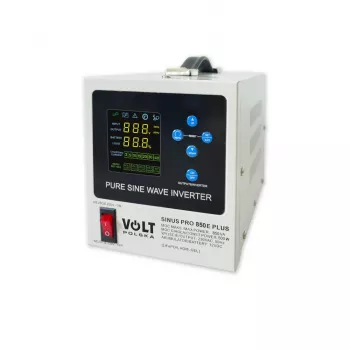 VOLT POLSKA SINUSPRO 850E PLUS 2/230V (500/850W) Inverter Charger UPS for AGM, GEL, LiFePO4 Batteries
