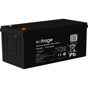 Voltage AGM Battery 12V 200Ah VE12-200 (6-9 Years Life)