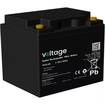Voltage AGM Battery 12V 40Ah VE12-40 (6-9 Years Life)