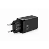 Voltage GaN Charger 67W Wall Charger, PD 3.0 / QC 3.0, 2x USB-C & 1x USB-A, EU Plug, Black