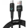 VOLTAGE VEKA66AC100BK PowerAngle 66W PD USB-A to USB-C Cable 1m Black