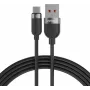 VOLTAGE VEKS66AC100BK USB-A to USB-C Silicone 66W PD Cable 100cm Black