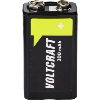 VOLTCRAFT 9 V Block Rechargeable Battery NiMH 200 mAh 8.4 V Ready to Use 1 pc (VC-17665960)