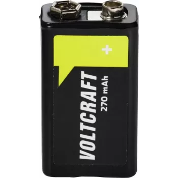 VOLTCRAFT 9 V Block Rechargeable Battery NiMH 270 mAh 8.4 V Ready to Use 1 pc (VC-17665965)