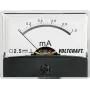 VOLTCRAFT AM-60X46/1MA/DC Analog Panel Meter, DC Current 0-1 mA, Moving Coil, 46x60 mm