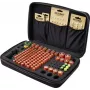 VOLTCRAFT BB-146-1 Battery Storage Case for 146x AAA AA C D 9V Batteries with Integrated Tester, 410x270x90 mm