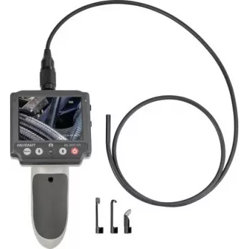 VOLTCRAFT BS-800 HD Endoscope Camera with 5.5 mm Probe, 1 m Semi-Rigid Cable, 3.5 inch TFT LCD, 720p HD, IP67 Waterproof, 6 Dimmable LEDs, MicroSD Recording