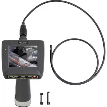 VOLTCRAFT BS-820 HD Inspection Camera with 5.5 mm Probe, 1 m Cable, 4.3 inch LCD, Full HD Recording