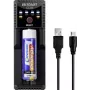 VOLTCRAFT CC1A Universal Round Cell Charger for NiMH, Li-Ion, LiFePO4, NiCd - 1 Slot, USB Powered, Supports AA, AAA, C, 10440, 14500, 16340