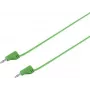 VOLTCRAFT Highly Flexible Measuring Lead 2 mm Lamella Plug to 2 mm Lamella Plug, 0.6 m, Green, 2.2 A, MSB-200 (VC-8557715)