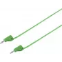 VOLTCRAFT Highly Flexible Measuring Lead 2 mm Lamella Plug to 2 mm Lamella Plug 0.3 m Green MSB-200 2.2 A (VC-8557705)
