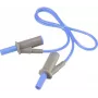 VOLTCRAFT Highly Flexible Safety Test Lead [4 mm Lamella Plug - 4 mm Lamella Plug] 0.5 m Blue MSB-501 10 A (VC-8063410)