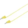 VOLTCRAFT Highly Flexible Test Lead [Lamella Plug 2 mm - Lamella Plug 2 mm] 0.6 m Yellow MSB-200 2.2 A (VC-8557690)