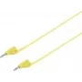 VOLTCRAFT Highly Flexible Test Lead [Lamella Plug 2 mm - Lamella Plug 2 mm] 0.6 m Yellow MSB-200 2.2 A (VC-8557690)