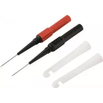Voltcraft MMS-130 Safety Test Lead Set with Clamps, 4 mm Banana Plug, 1.2 m, CAT III 1000 V, Black/Red VC-17155590