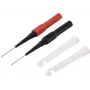 Voltcraft MMS-130 Safety Test Lead Set with Clamps, 4 mm Banana Plug, 1.2 m, CAT III 1000 V, Black/Red VC-17155590