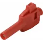 VOLTCRAFT MP-4 4 mm Banana Plug, Straight, Clamp Terminal, Red, 50 pcs VC-17002935