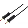 VOLTCRAFT MSB-132 1m Black Test Lead 4mm Stackable Plug to 4mm Stackable Plug VC-18709985