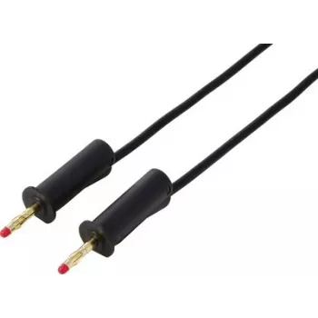VOLTCRAFT MSB-132 1m Black Test Lead 4mm Stackable Plug to 4mm Stackable Plug VC-18709985