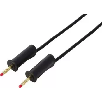 VOLTCRAFT MSB-132 2 m Black Safety Test Lead, 4 mm Stackable Plugs, 32 A, 1000 V CAT III VC-18709995