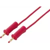 VOLTCRAFT MSB-132 2 m Red Test Lead with 4 mm Stackable Banana Plugs VC-18709990