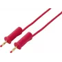 VOLTCRAFT MSB-132 2 m Red Test Lead with 4 mm Stackable Banana Plugs VC-18709990