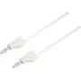 VOLTCRAFT MSB-300-1-WS Safety Measuring Lead, 4 mm Banana Plug to 4 mm Banana Plug, 1 m, White, CAT III 1000 V / CAT IV 600 V, 16 A