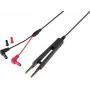 VOLTCRAFT MSL-503-2 Test Lead Set, 4 mm Safety Plug to 4 mm Safety Plug, 39 cm, 10 A, 1000 V, CAT III/IV, Black/Red, 2 Leads VC-18654460