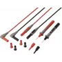 VOLTCRAFT MSL-820 Premium PVC Test Leads, Gold Contacts, 1.2 m, 1 Pair (Red/Black) VC-17312685