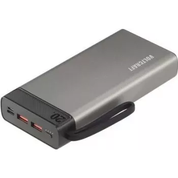 VOLTCRAFT PB-20-PD3.0 Power Bank 20000 mAh Power Delivery LiPo Grey-Black VC-12918120