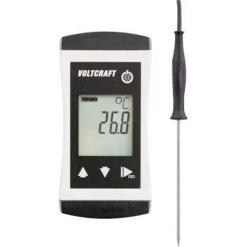 VOLTCRAFT PTM 100 + TPT-203 Temperature Meter with Pt1000 Probe, -200 to +450 °C, IP65