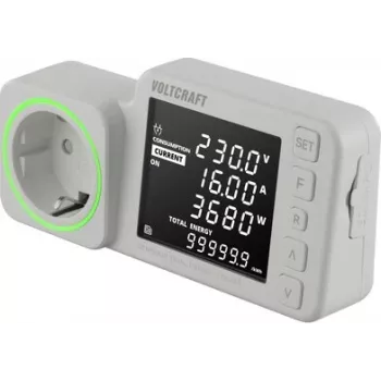 VOLTCRAFT SEM5000 DUAL Energy Cost Meter with Data Logger, Cost Forecast, Alarm VC-14516985