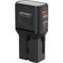 VOLTCRAFT UC-1C1A35W01 35W Travel Wall Charger USB-C PD & USB-A Quick Charge, Black, with EU/UK/US Adapters VC-17792720