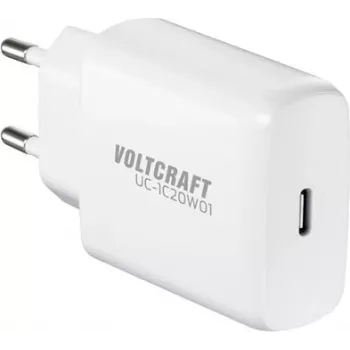 Voltcraft UC-1C20W01 USB-C GaN Wall Charger 20 W PD 3.0 White