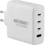 VOLTCRAFT UC-3C1A140W01 GaN USB Charger 140W PD 3.1, 3x USB-C, 1x USB-A, White