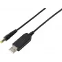 VOLTCRAFT USB to 12V DC Boost Converter with 5.5x2.1mm Barrel Plug and Adapter Set, 12W, 1A, Black (VC-18218585)