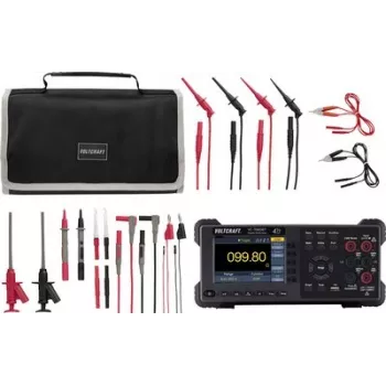 VOLTCRAFT VC-11015335+VC-18652750+VC-11732520 True RMS Digital Multimeter with Data Logger, OLED, CAT III 1000V/CAT IV 600V