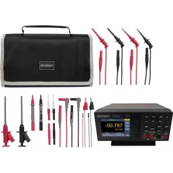 VOLTCRAFT VC-11785300+VC-18652750 Universal Smart Charger for NiMH/NiCd AA, AAA, C, D, 9V with LCD, 4+2 Channels, Includes 4x VARTA AA 2100mAh