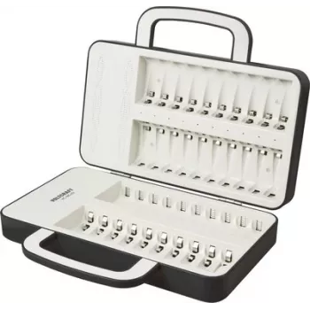 Voltcraft VC-14865480 NiMH/NiCd Round Cell Charger for AA, AAA, C, D, 9V with 10 Independent Channels