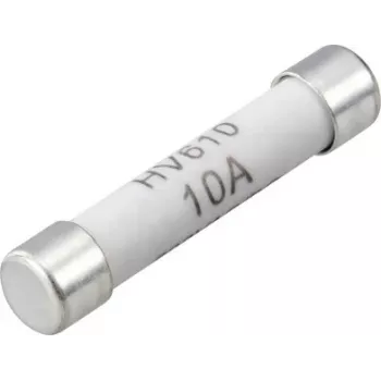 VOLTCRAFT VC-14933145 Multimeter Fuse, 10 A, 600 V AC/DC, Fast-Acting, 6.35 x 31.8 mm, 100-Pack