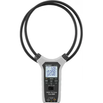 VOLTCRAFT VC-15D Flexible Rogowski Coil AC Current Clamp Adapter, 10000 A, CAT IV 600 V, 4 mm Banana Output VC-17500290