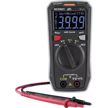 VOLTCRAFT VC-22 Digital Multimeter CAT III 600 V, 4000 Counts VC-11899610