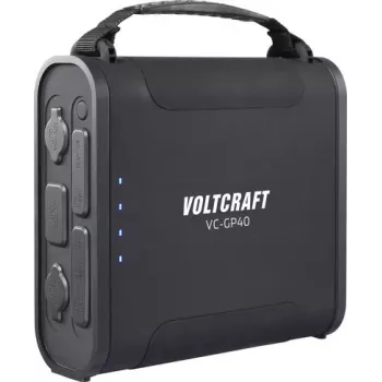 Voltcraft VC-GP40 Powerbank 144000 mAh LiFePO4 USB-PD 100W Black LED Flashlight