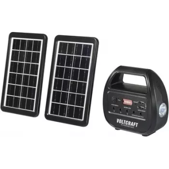 VOLTCRAFT VC-PS15000-Solar VC-14297675 Solar Power Bank 15000 mAh with 3 W Solar Panel